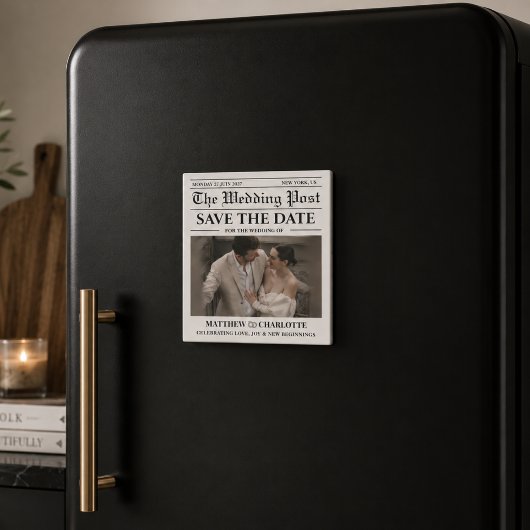 Aimant Journal Mariage Save the Date