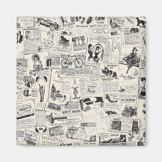 Aimant Journal vintage (Devant)