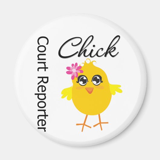 Aimant Journaliste au tribunal Chick (Devant)