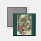 Aimant Journée commémorative vintage d'honneur (Recto/Verso)