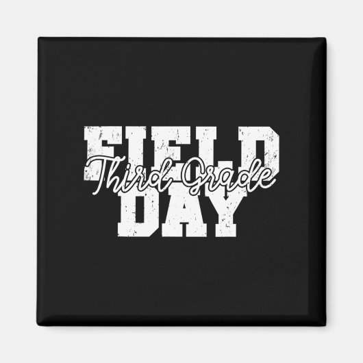 Aimant Journée de terrain 2022 Enseignant de troisième an (Devant)