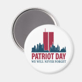 Aimant Journée du Patriote ; Nous N'Oublierons Jamais (Recto/Verso)