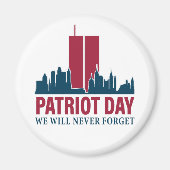 Aimant Journée du Patriote ; Nous N'Oublierons Jamais (Devant)