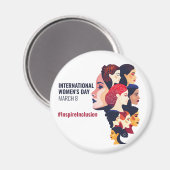 Aimant Journée internationale de la femme | IWD 8 mars (Recto/Verso)