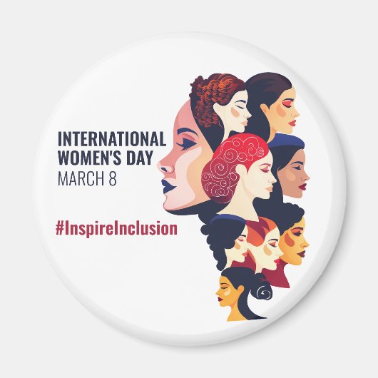 Aimant Journée internationale de la femme | IWD 8 mars (Devant)