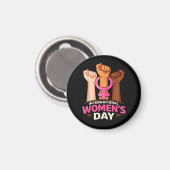 Aimant Journée internationale des femmes 8 mars (Recto/Verso)