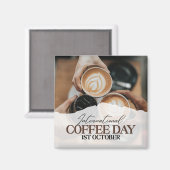 Aimant Journée internationale du café+ (Recto/Verso)
