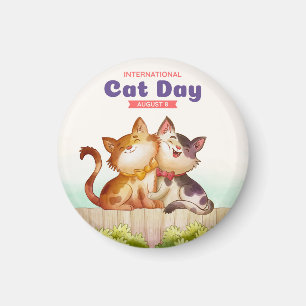 Aimant Journée internationale du chat