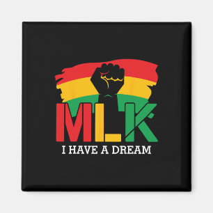 Aimant Journée Mlk J'ai un rêve Mois de l'histoire des No
