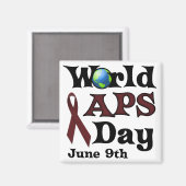 AIMANT JOURNÉE MONDIALE APS (Recto/Verso)