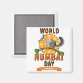 Aimant Journée Mondiale du Numbat (Recto/Verso)