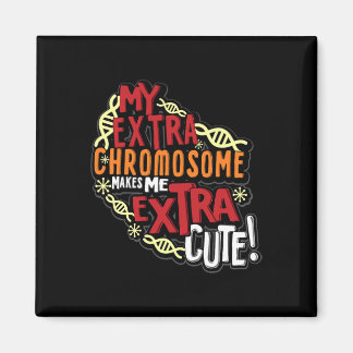 Aimant Journée mondiale du syndrome de Down Chromosome Fe