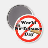 Aimant Journée mondiale du tabac (Recto/Verso)