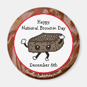 Aimant Journée nationale de la Brownie - 8 décembre (Devant)