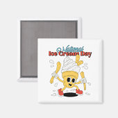 Aimant Journée nationale de la crème glacée (Recto/Verso)