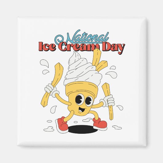 Aimant Journée nationale de la glace (Devant)