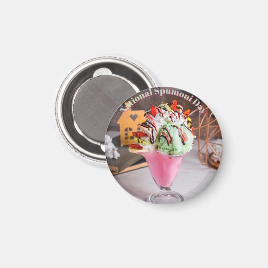 Aimant Journée nationale des spumoni (Recto/Verso)