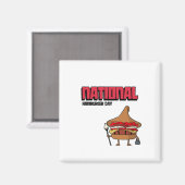Aimant Journée nationale du hamburger (Recto/Verso)