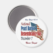 Aimant Journée nationale Pearl Harbour (Recto/Verso)