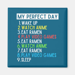Aimant Journée Parfaite Anime Ramen De Jeux Amoureux Drôl