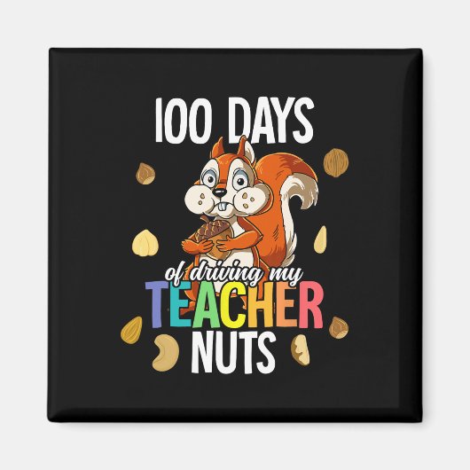 Aimant Jours De Conduite Mon Enseignant Nuts (Devant)