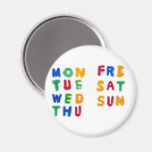 Aimant Jours de la semaine (Recto/Verso)