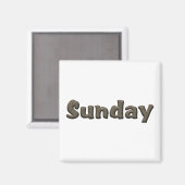 Aimant Jours de la semaine - Dimanche (Recto/Verso)