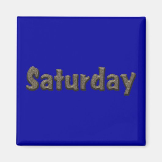 Aimant Jours de la semaine - Samedi (Devant)