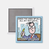 Aimant Jours de maladie d'Office (Recto/Verso)