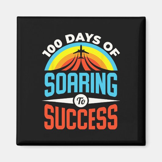 Aimant Jours De Réussite De L'Avion Scolaire (Devant)