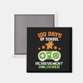Aimant Jours De Réussite De L'École Jeu Vidéo Déverrouill (Recto/Verso)