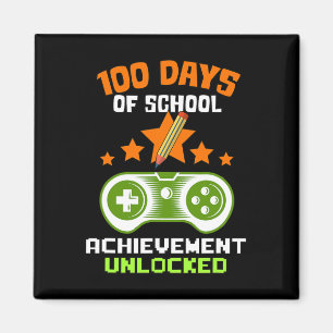 Aimant Jours De Réussite De L'École Jeu Vidéo Déverrouill