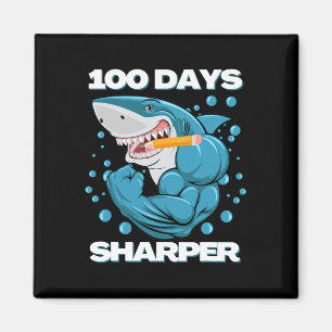 Aimant Jours Sharper Shark Plaisir 100 Jours D'École