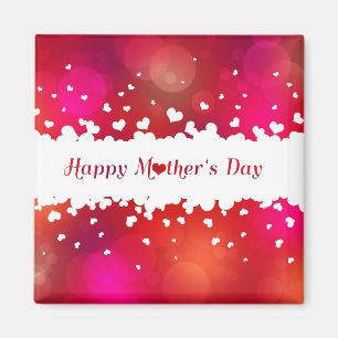 Aimant Jovely Happy Mother's Day Hearts