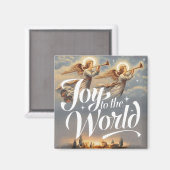 Aimant Joy to the World Christmas Design (Recto/Verso)