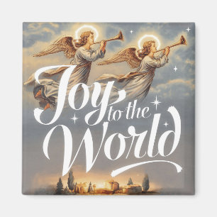 Aimant Joy to the World Christmas Design