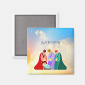 Aimant Joy to the World, Illustration des Trois Sages (Recto/Verso)