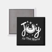 Aimant Joy To The World Jesus Christmas Nativity Scene Fa (Recto/Verso)