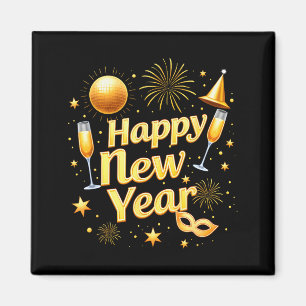 Aimant Joyeuse année 2026 Nouvel An Eve Party compte à re