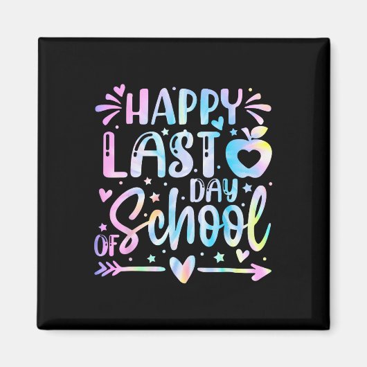 Aimant Joyeuse Dernière Journée De L'Enseignant Diplômé E (Devant)