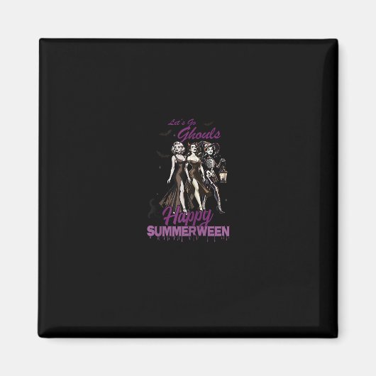 Aimant Joyeuse équipe de filles de Ghoul Summerween (Devant)