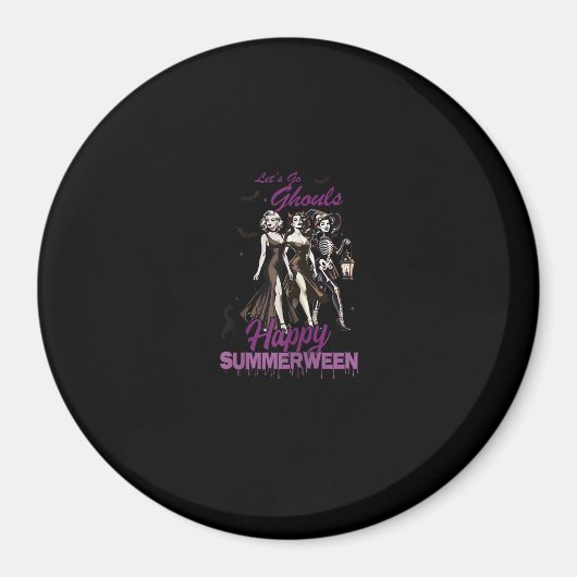 Aimant Joyeuse équipe de filles de Ghoul Summerween (Devant)