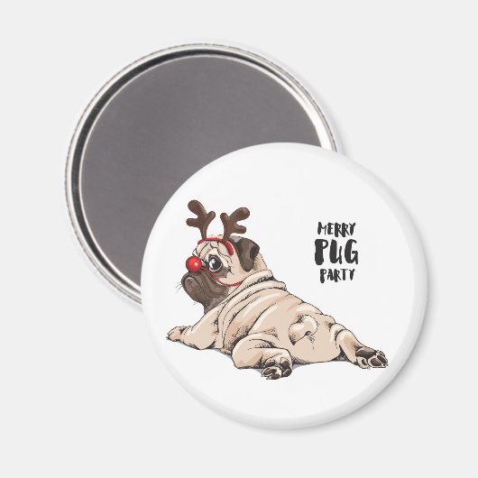 Aimant Joyeuse fête Carlin (Recto/Verso)