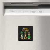 Aimant Joyeuse fête de la Saint-Patrick graphique de chie (In Situ (Lave-vaisselle))