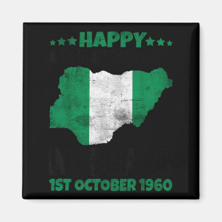 Aimant Joyeuse fête de l'indépendance Nigeria 1960 Fier N