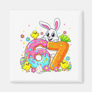 Aimant Joyeuse fête de Pâques 67 Drôle Six Sept Lapin Mig