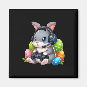 Aimant Joyeuse fête de Pâques Garçons Lapin Œuf Jeu Vidéo