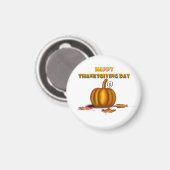 Aimant Joyeuse fête de Thanksgiving (Recto/Verso)