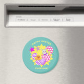 Aimant Joyeuse fête des enfants de Pâques mignonnes (In Situ (Lave-vaisselle))