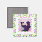 Aimant Joyeuse Fête des Mères Meilleure maman Jour Rose V (Recto/Verso)